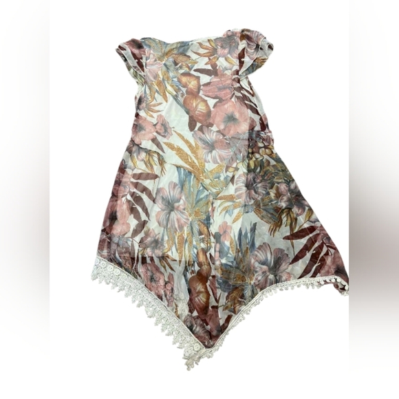 Elena Baldi 100% Silk Dress Made In Italy Floral Multi Coloured Size Small EUC - Picture 4 of 8